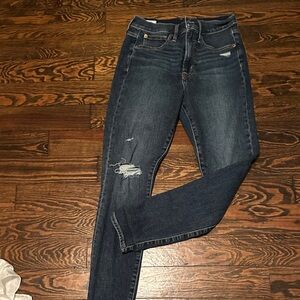 Gap Women's Blue Distressed Jeans